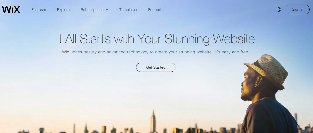 Wix website builder
