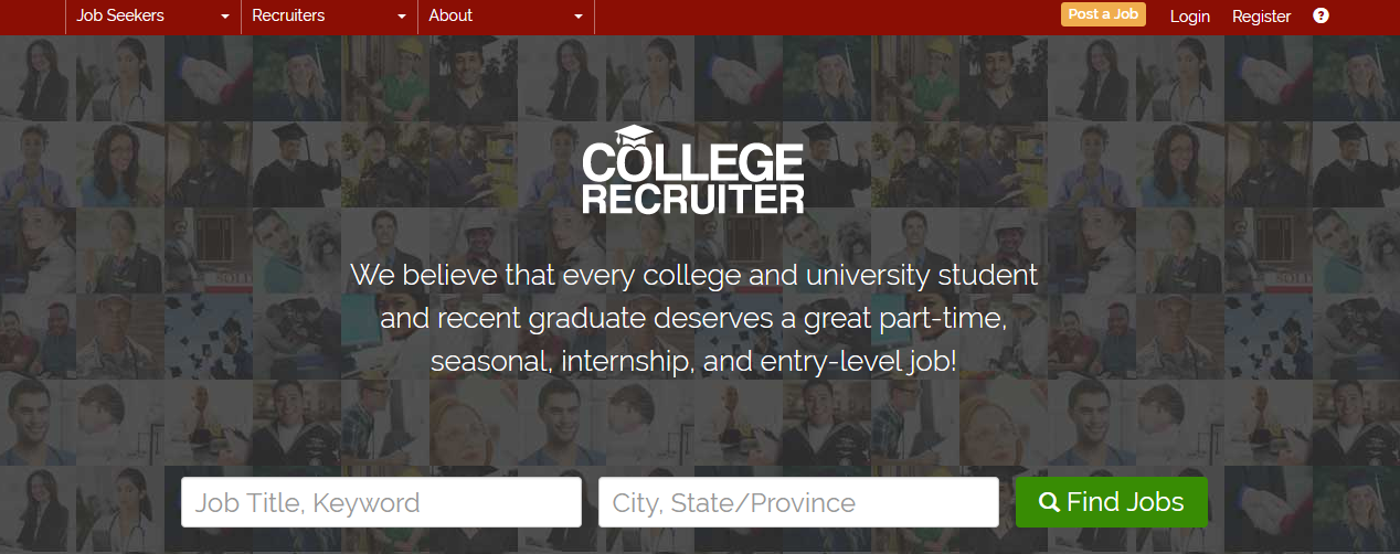College Recruiter - Best Freelancing Websites