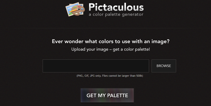 Pictaculous - Best Web Design Software