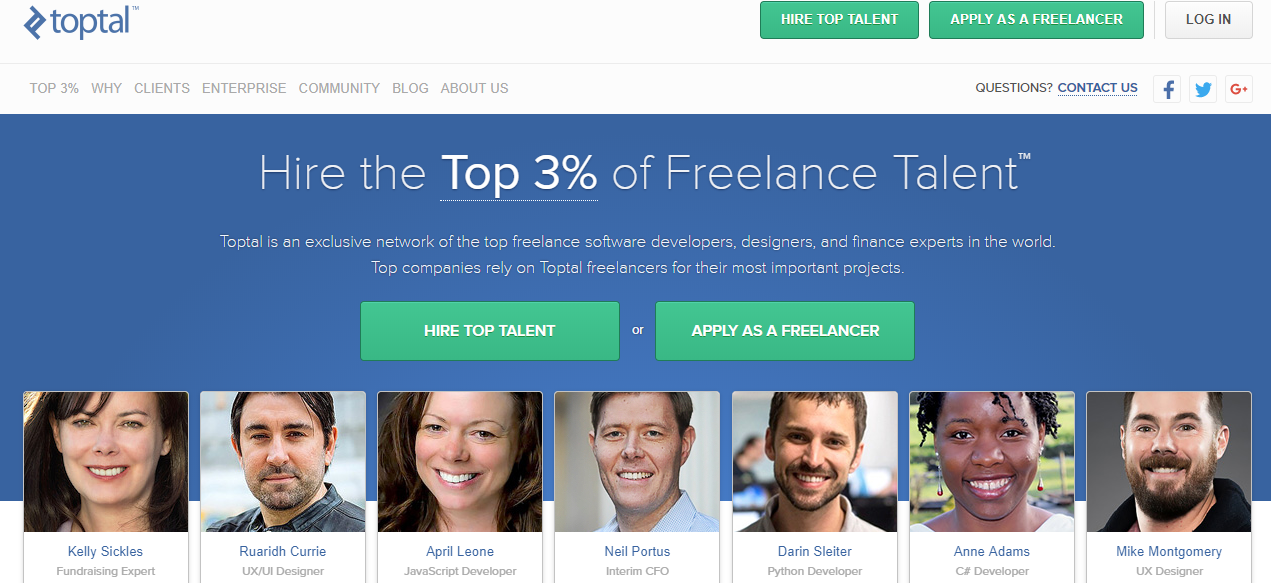 Toptal - Best Freelancing Websites
