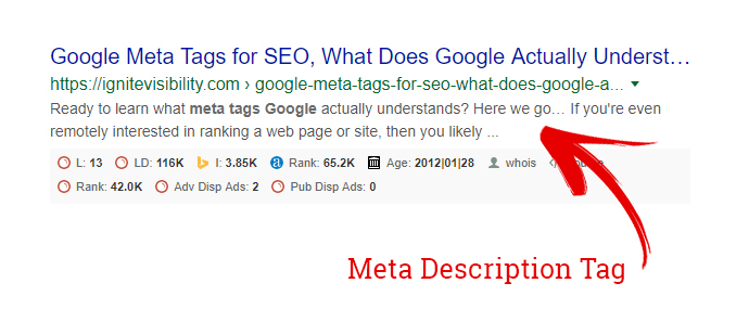 Meta Description Tag