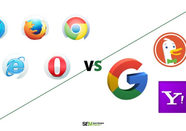 web browser vs search engine