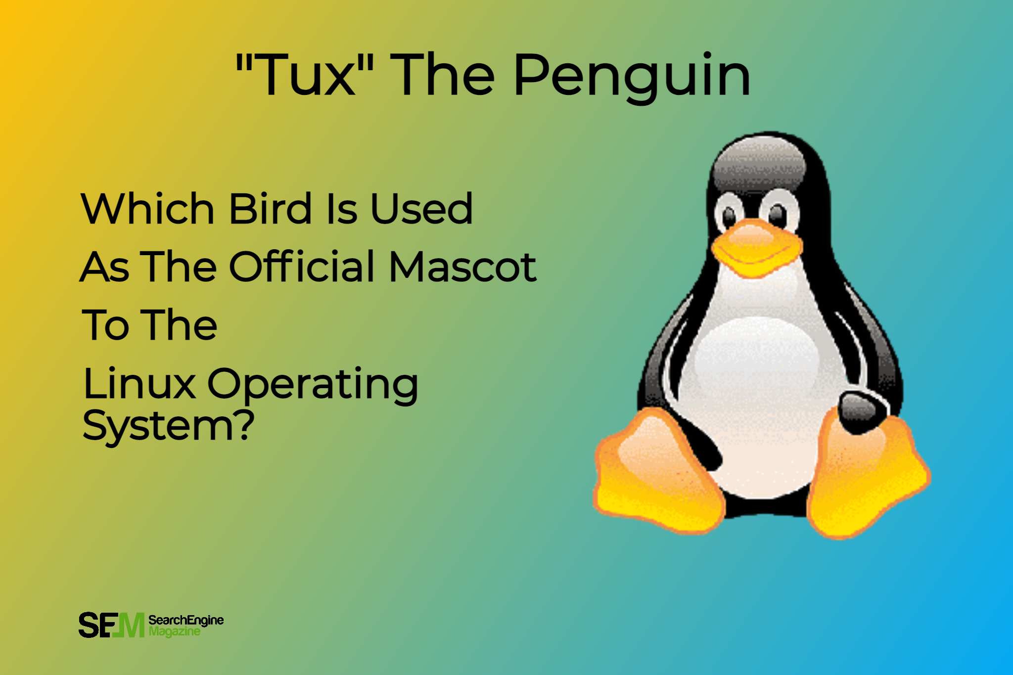 which bird is used as the official mascot to the Linux operating system_