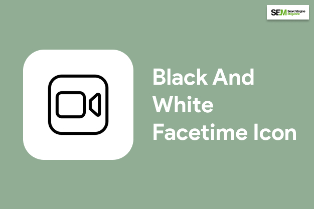 Black And White Facetime Icon