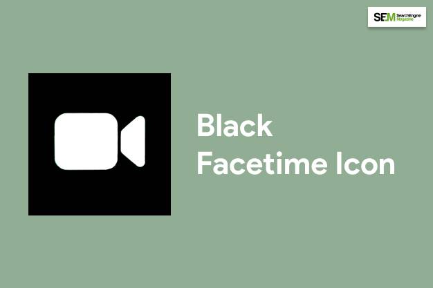 Black Facetime Icon