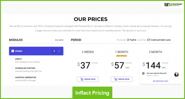 Inflact Pricing