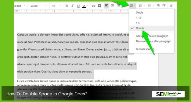 How To Double Space In Google Docs