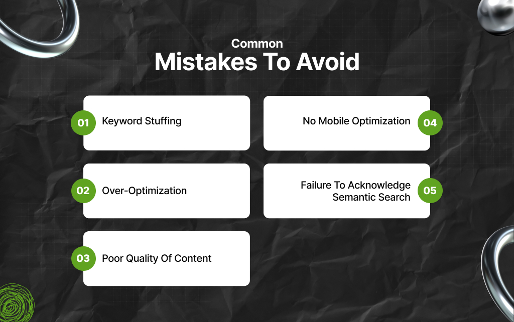 Common Mistakes To Avoid