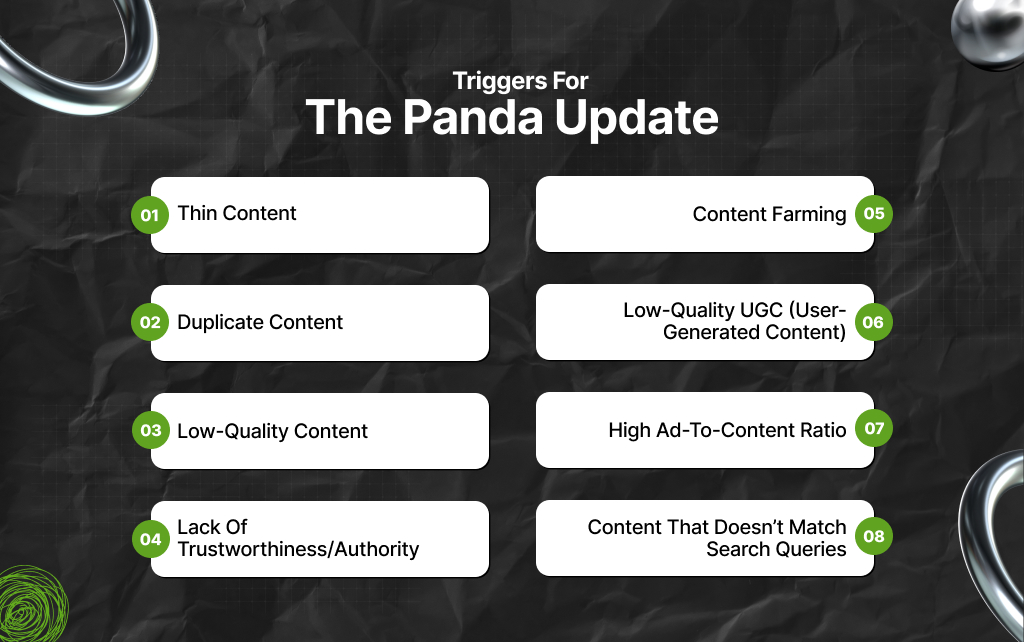 What Are The Triggers For The Panda Update