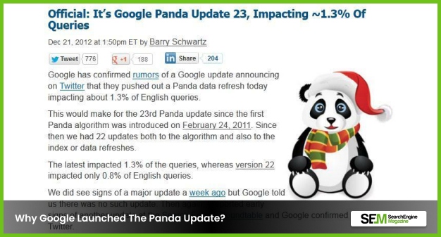 Why Google Launched The Panda Update