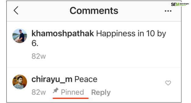 Ways To Pin A Comment On Instagram IOS