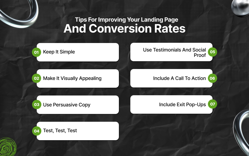 Tips For Improving Your Landing Page And Conversion Rates