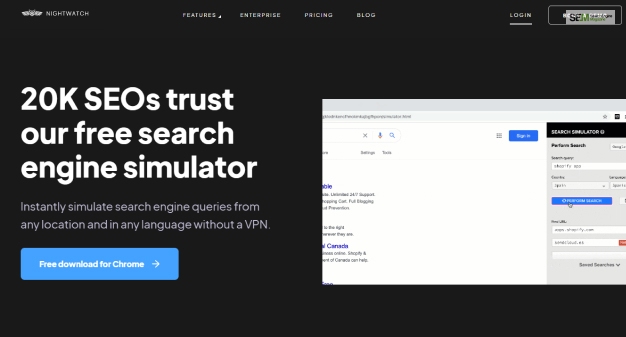 SEO Search Simulator by Nightwatch