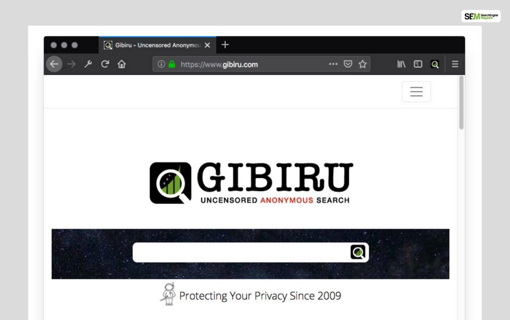 Gibiru Search Engine