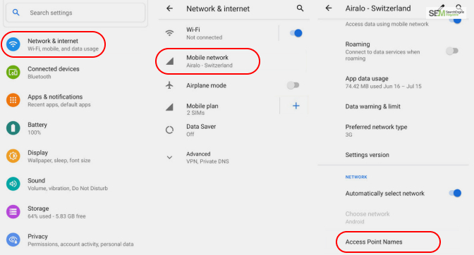 mobile network state disconnected fix