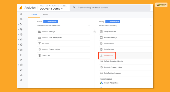 How To Find The Data Import Feature In Google Analytics