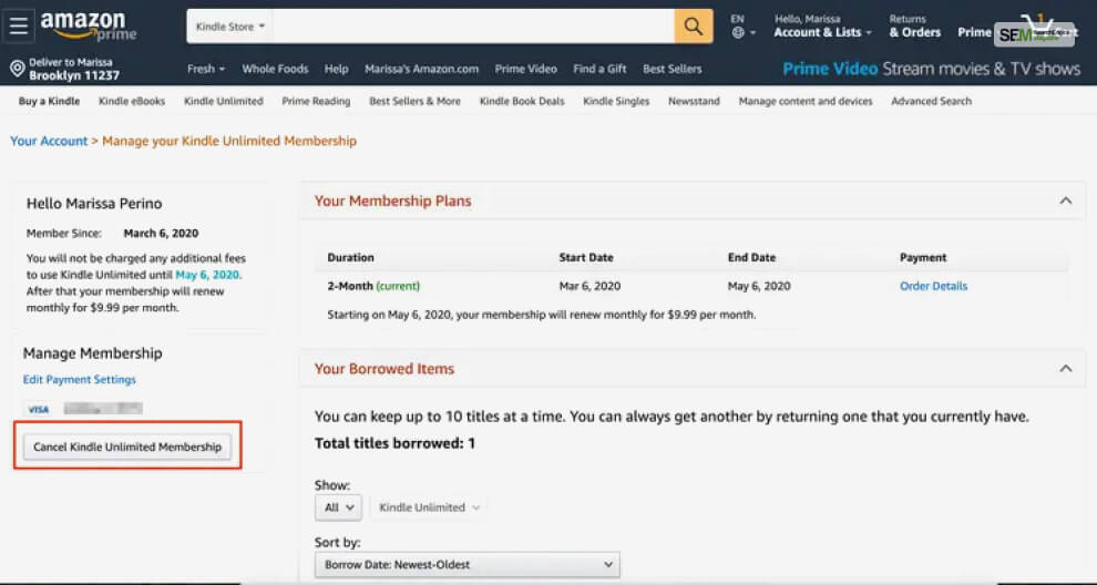 How To Cancel Kindle Unlimited Subscription