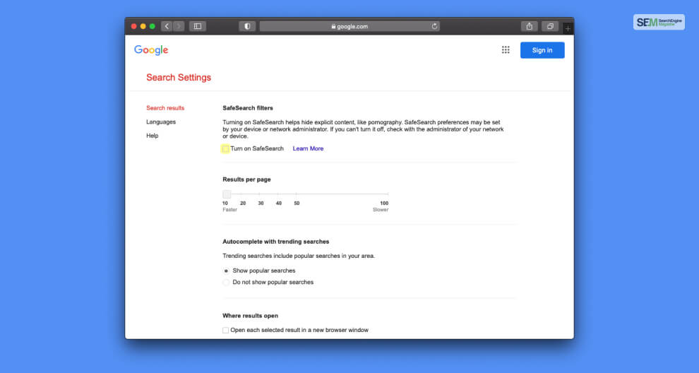 How to Turn Off Google SafeSearch