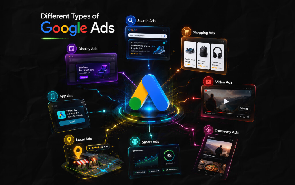 What Are The Different Types Of Google Ads