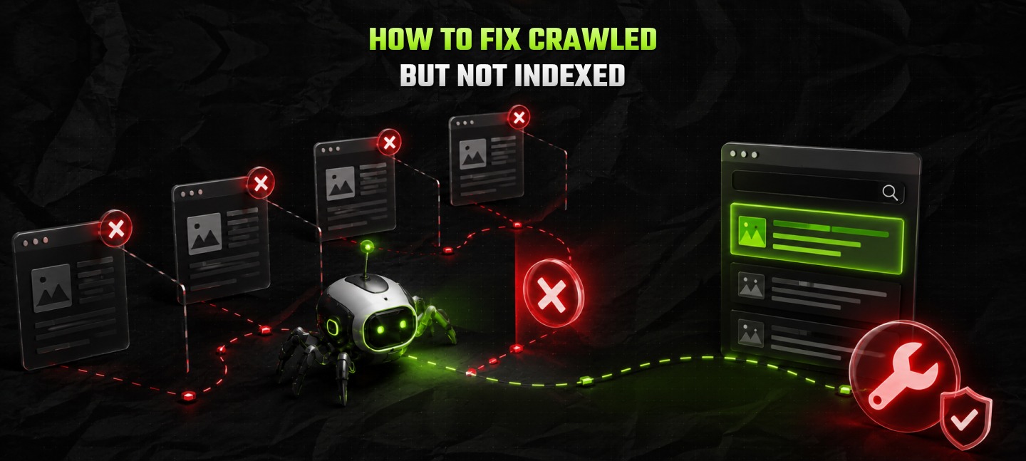 how to fix crawled but not indexed