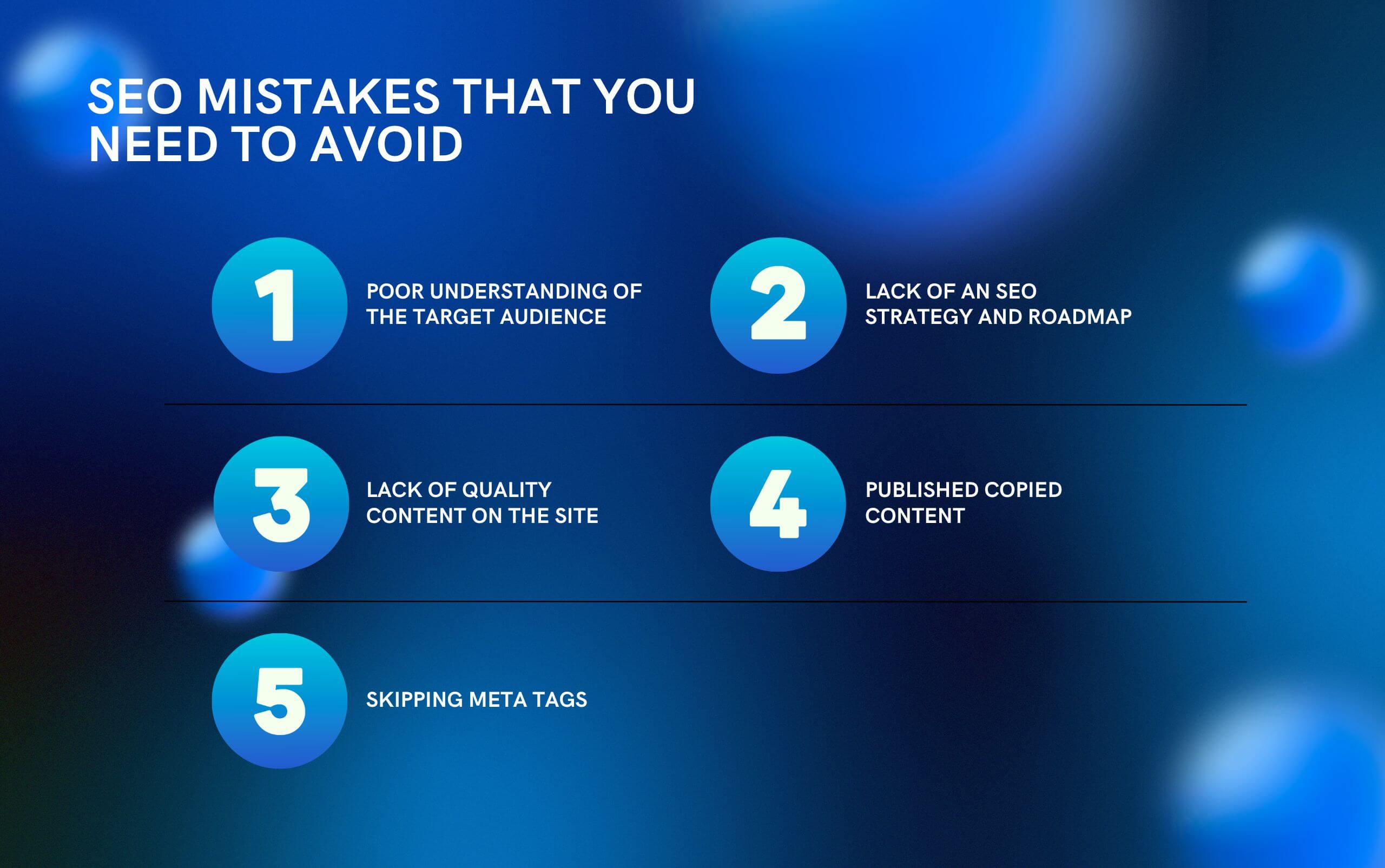 SEO Mistakes That You Need To Avoid