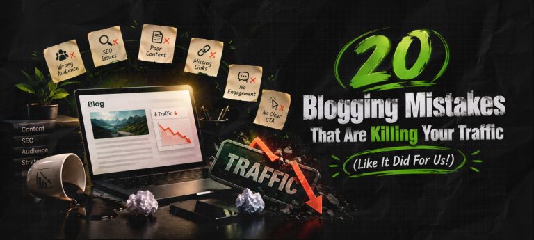 20 Blogging Mistakes That Are Killing Your Traffic (Like It Did For Us!)