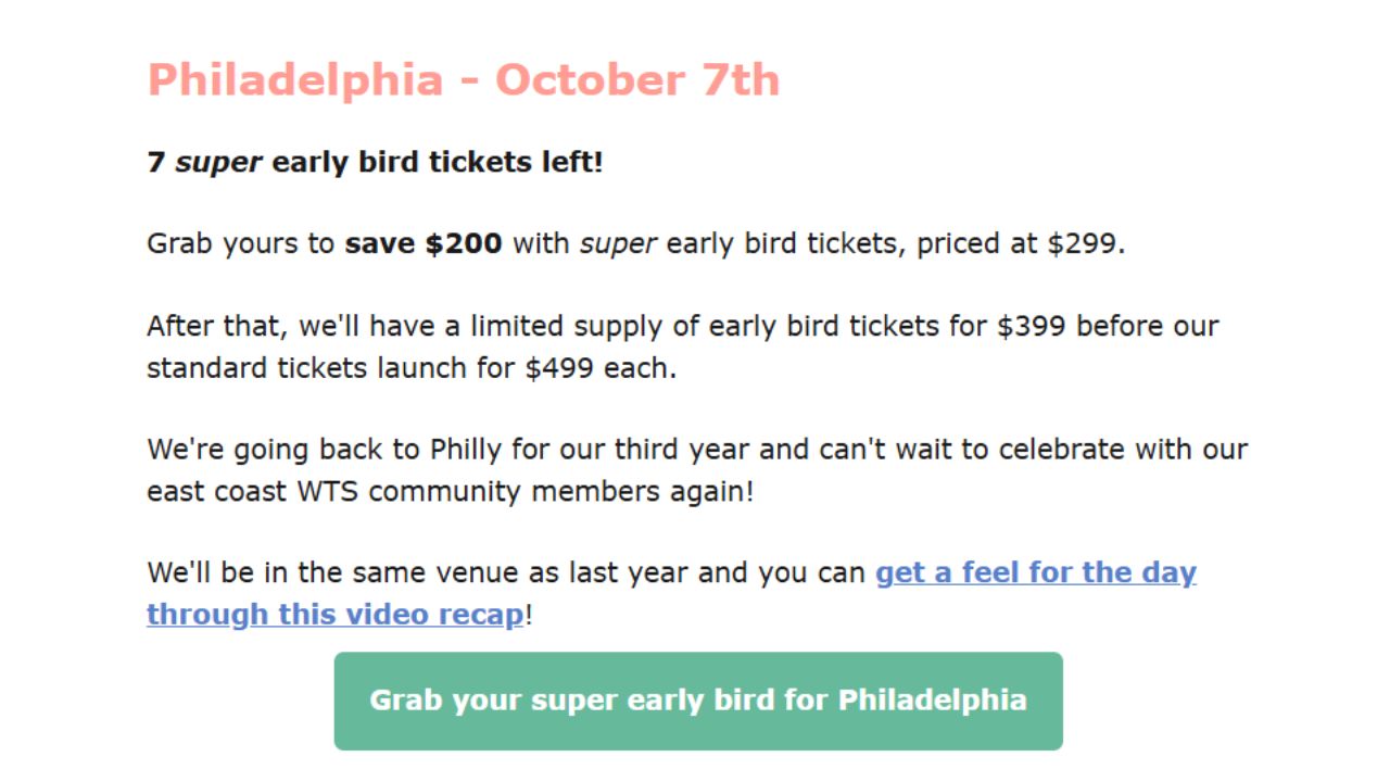 Do Early Bird Registration