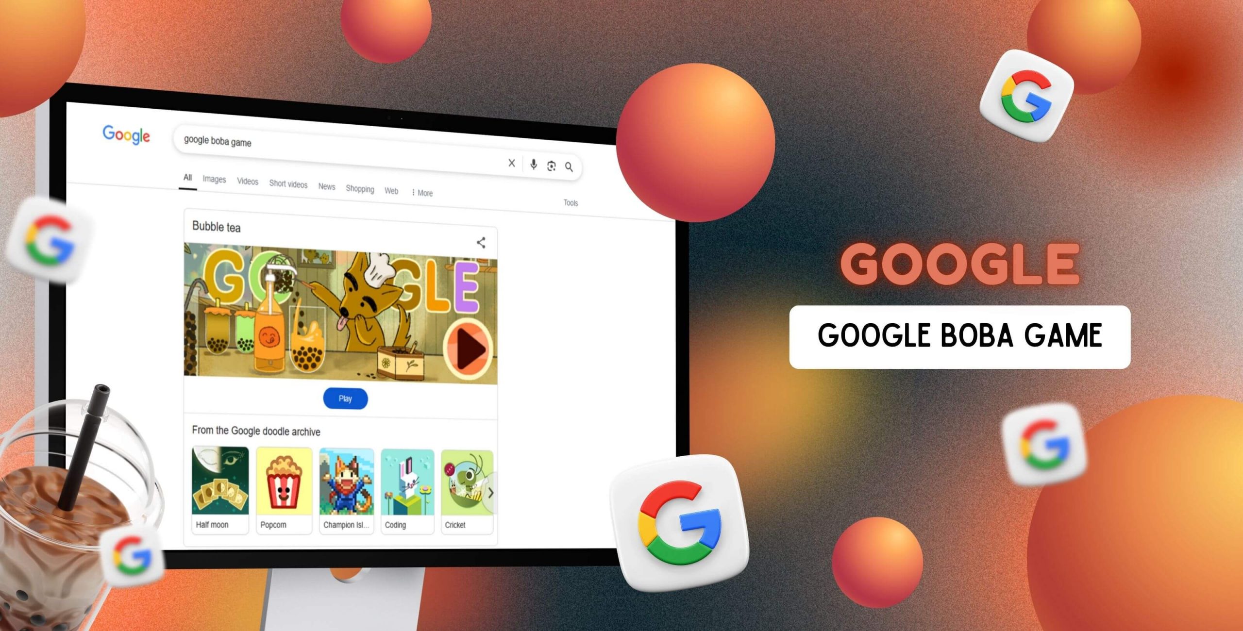 Google Boba game