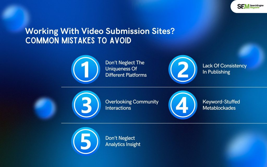 Working With Video Submission Sites_ Common Mistakes To Avoid