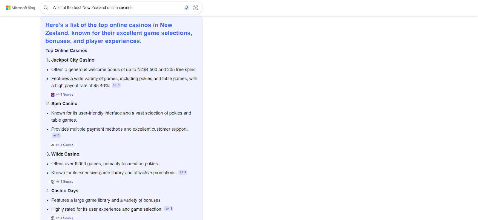 Google Vs Bing