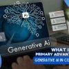 What is the primary advantage of using generative AI in content creation