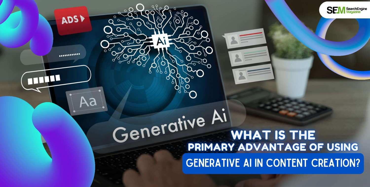 What is the primary advantage of using generative AI in content creation