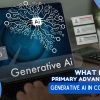What is the primary advantage of using generative AI in content creation