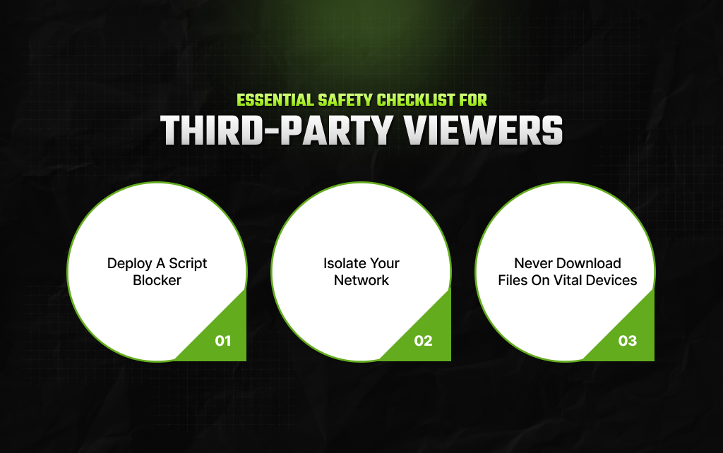 Essential Safety Checklist For Third-Party Viewers