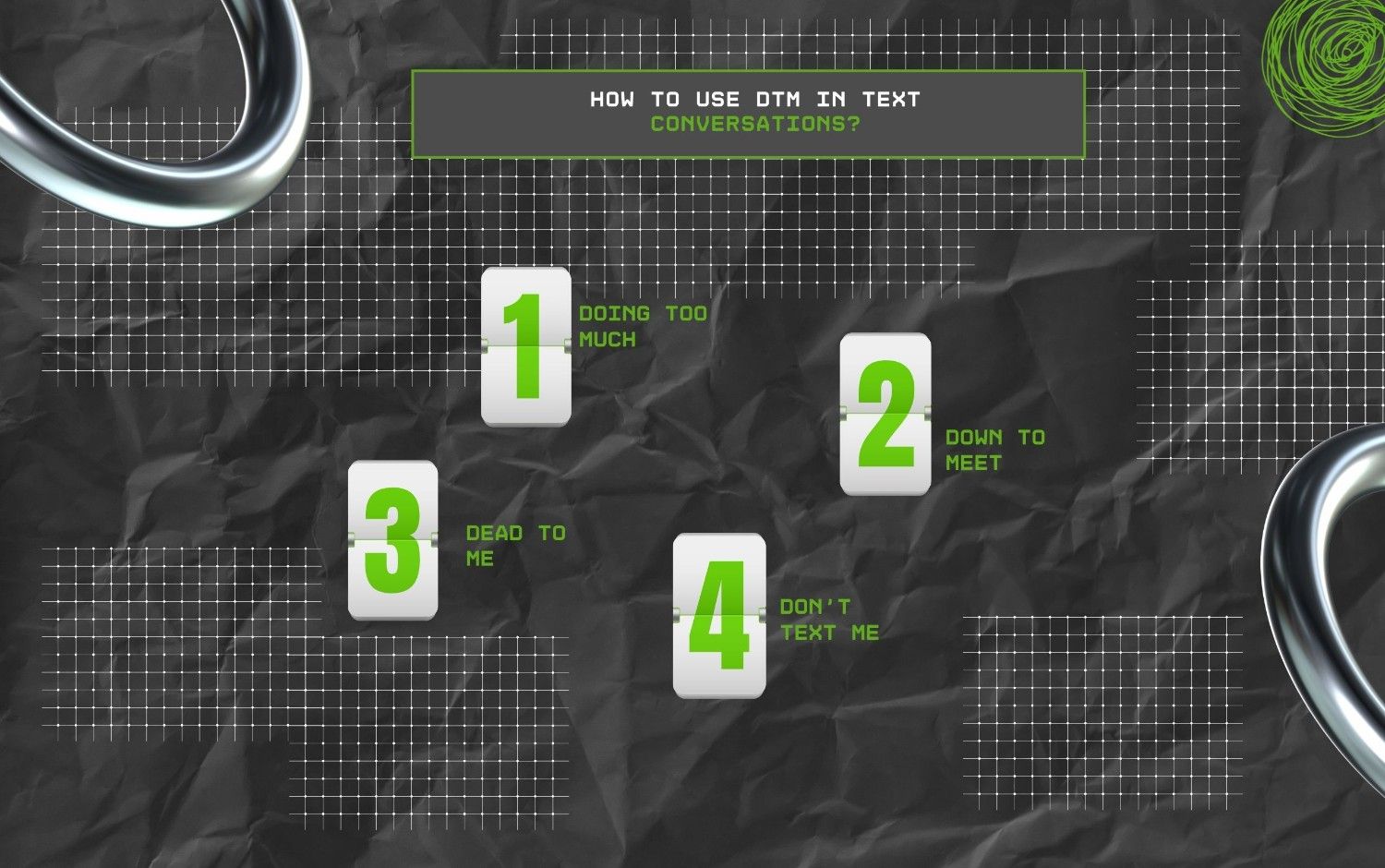 How To Use DTM In Text Conversations