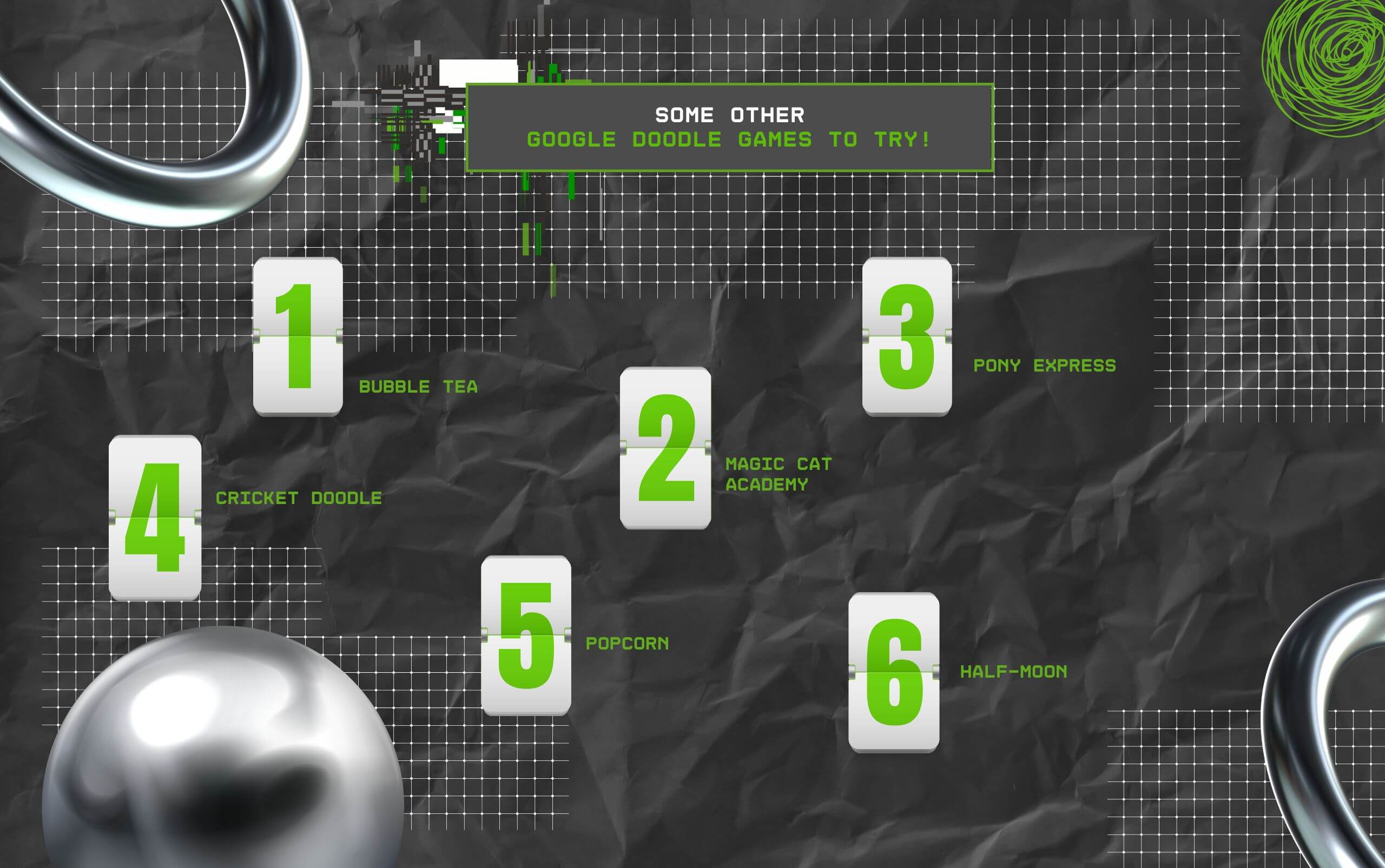 Some Other Google Doodle Games To Try!