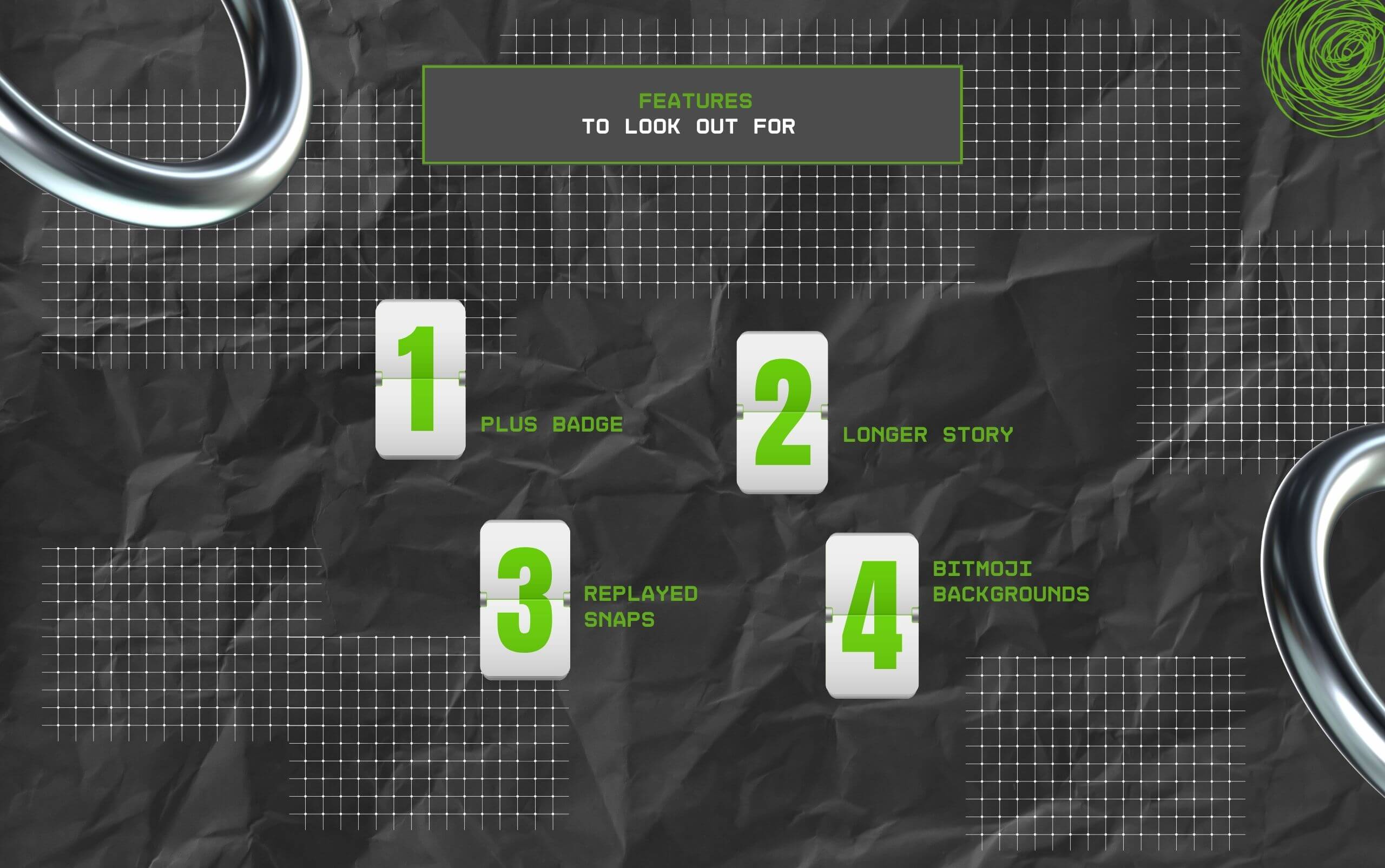 Features To Look Out For