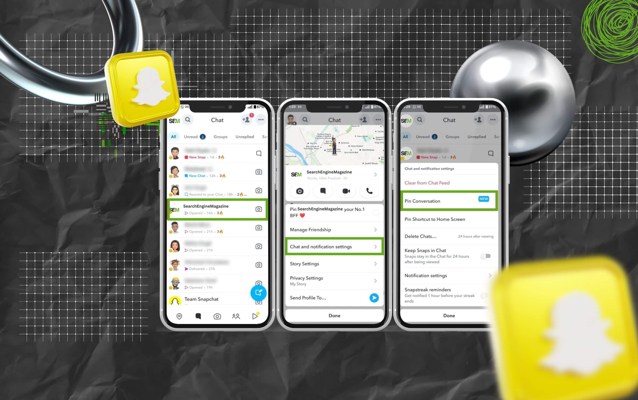 What Does Pinning On Snapchat Mean