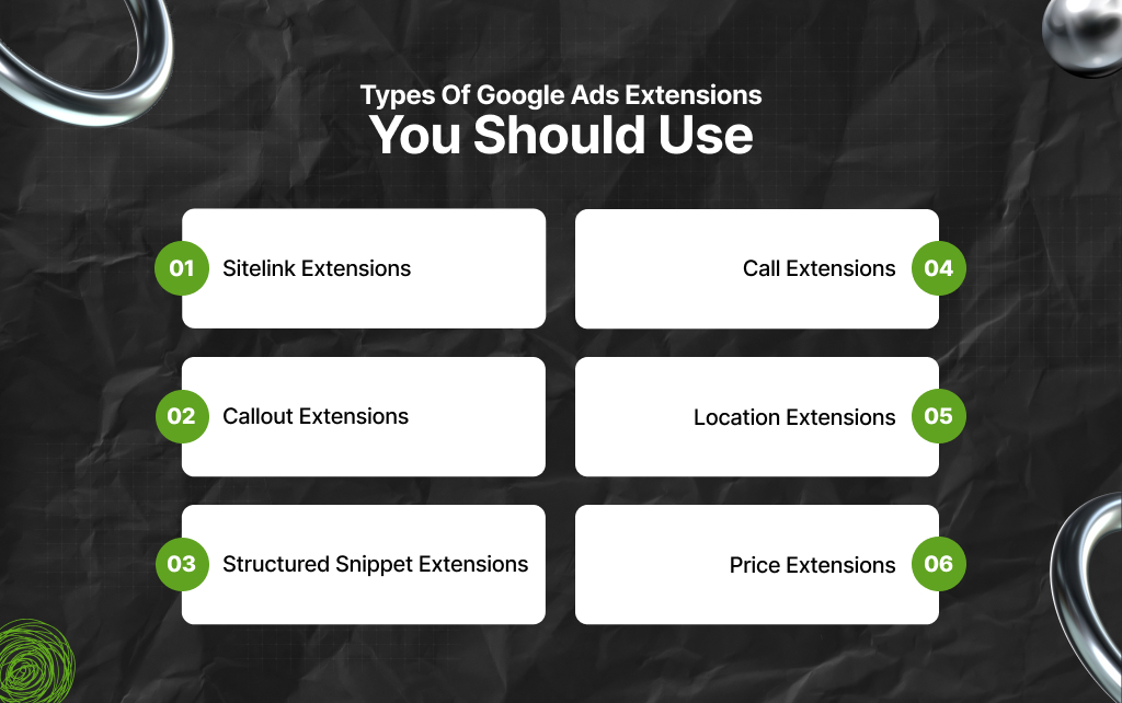 Types Of Google Ads Extensions You Should Use