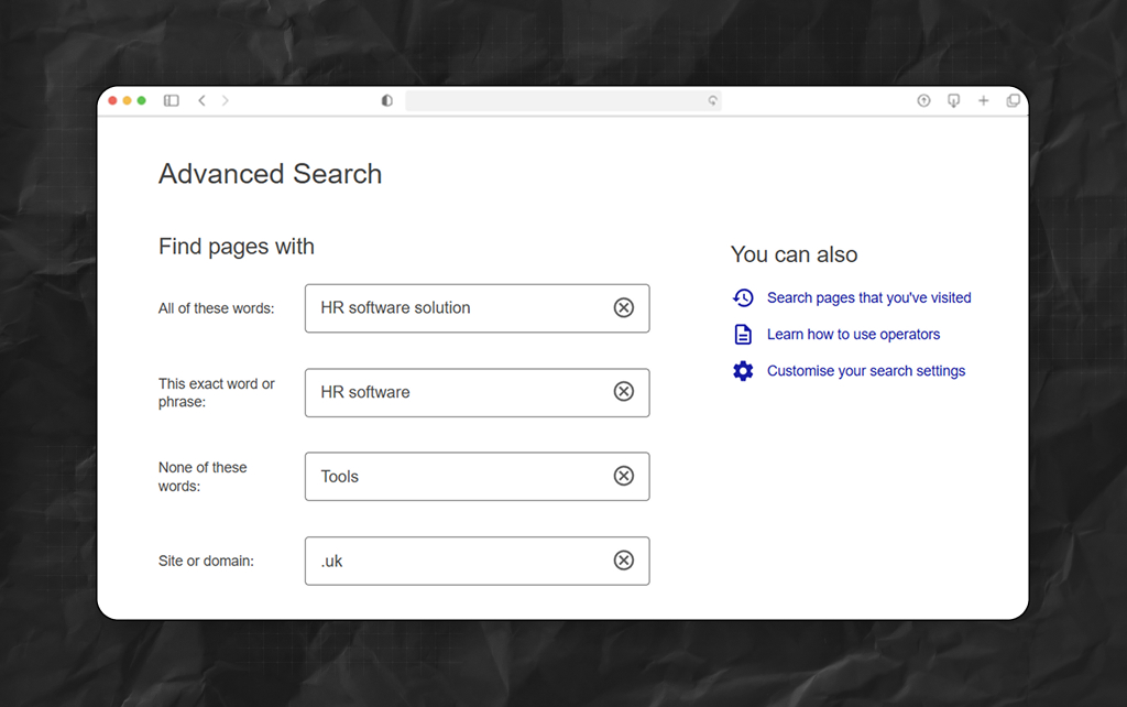 How To Do Google Advanced Search