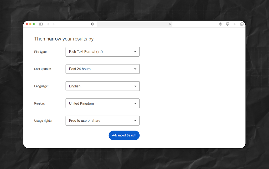 How To Do Google Advanced Search