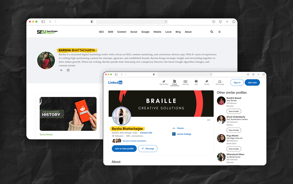 Improve Author Transparency