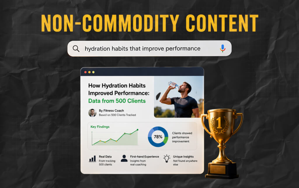 What Is Non-Commodity Content And why Google Actually Rewards It