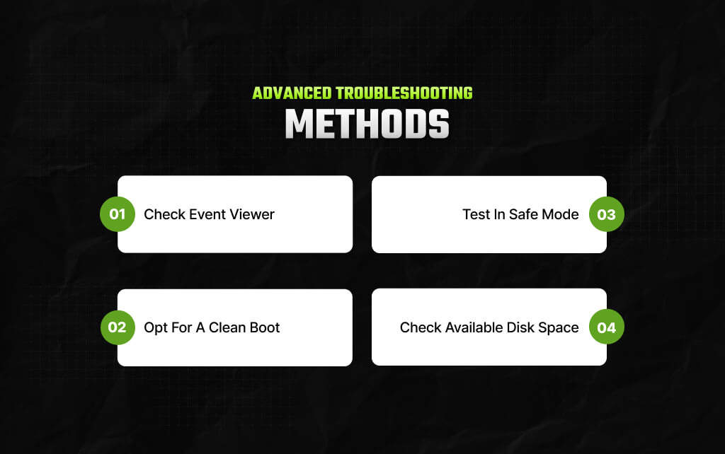 Advanced Troubleshooting Methods