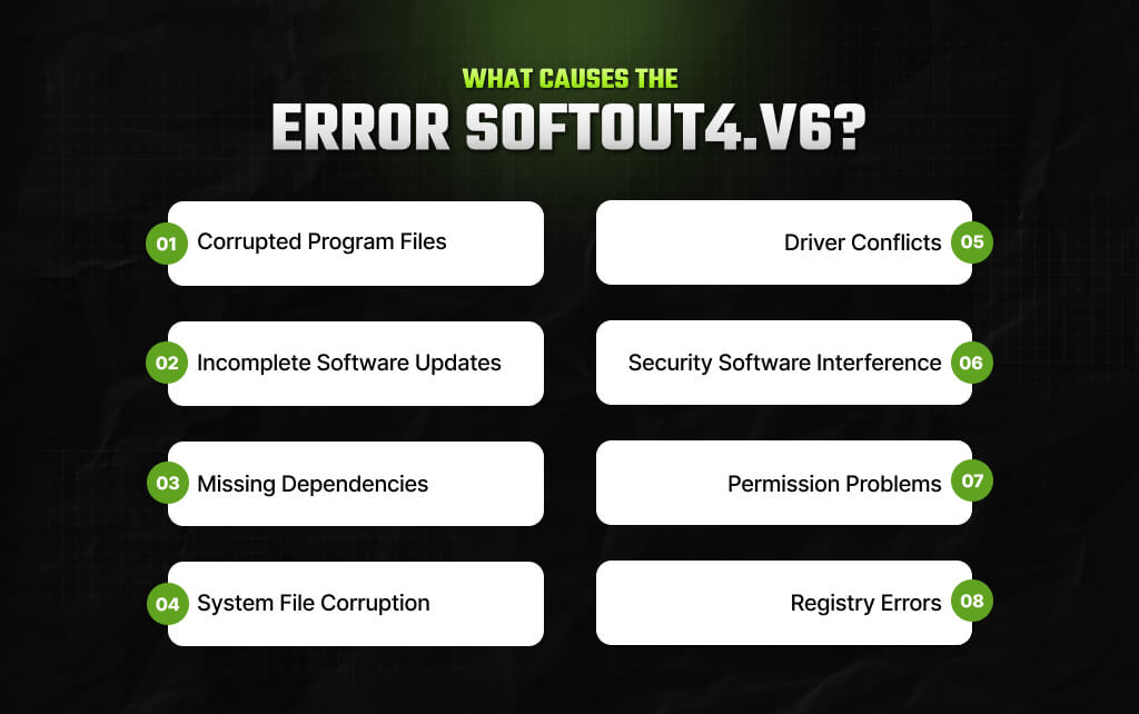 What Causes The Error Softout4.v6