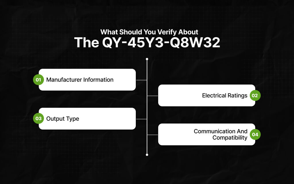 What Should You Verify About the QY-45Y3-Q8W32