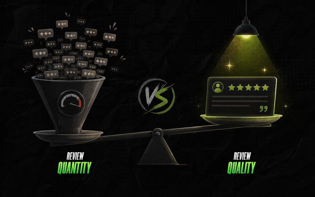 Review Quantity vs. Review Quality