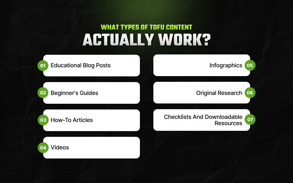 What Types of ToFu Content Actually Work