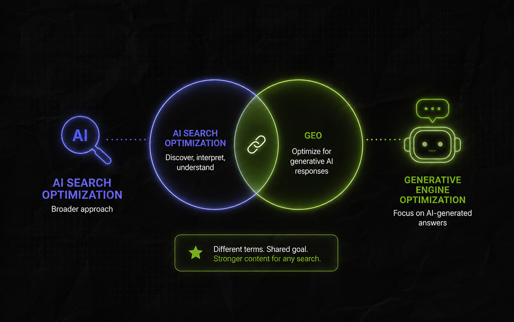 AI Search Optimization vs GEO