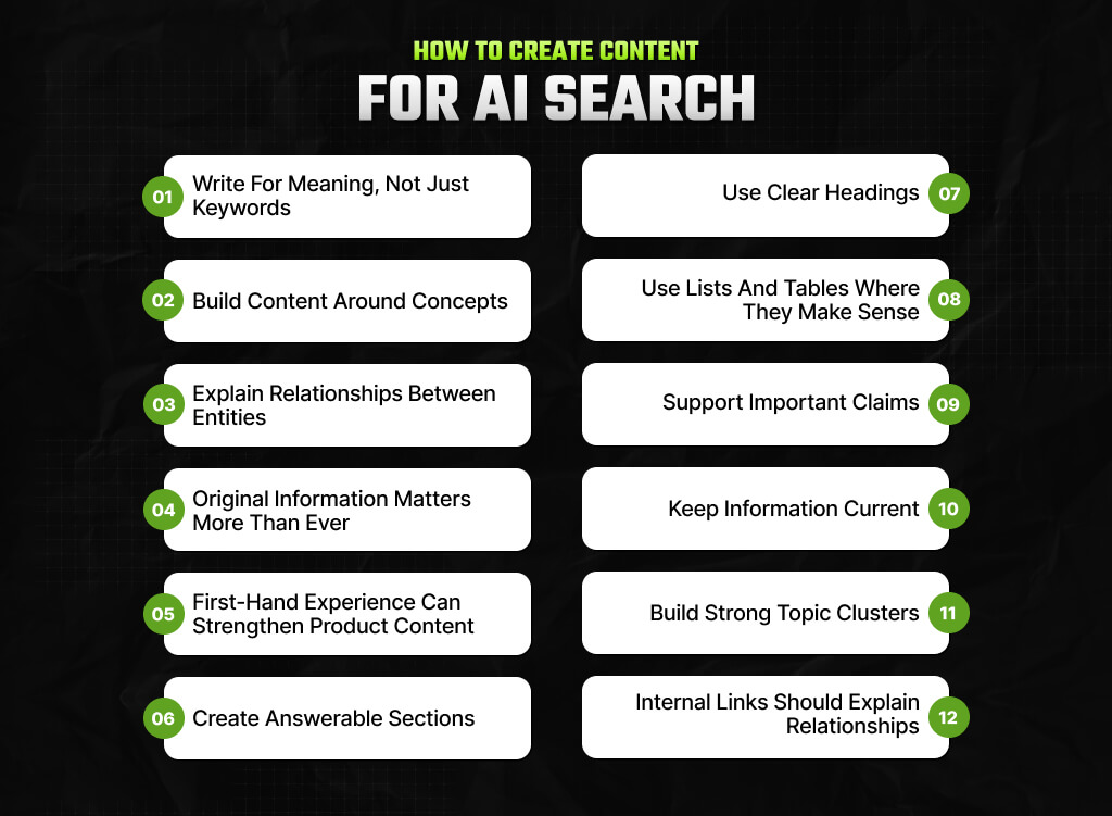 How To Create Content For AI Search